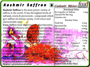 Cashmer Kaiser - Kashmir Saffron Whole Stigma, 10 grams